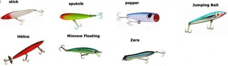 Iscas artificiais: Conhecendo os diferentes tipos de iscas artificiais - Iscas de Superfície